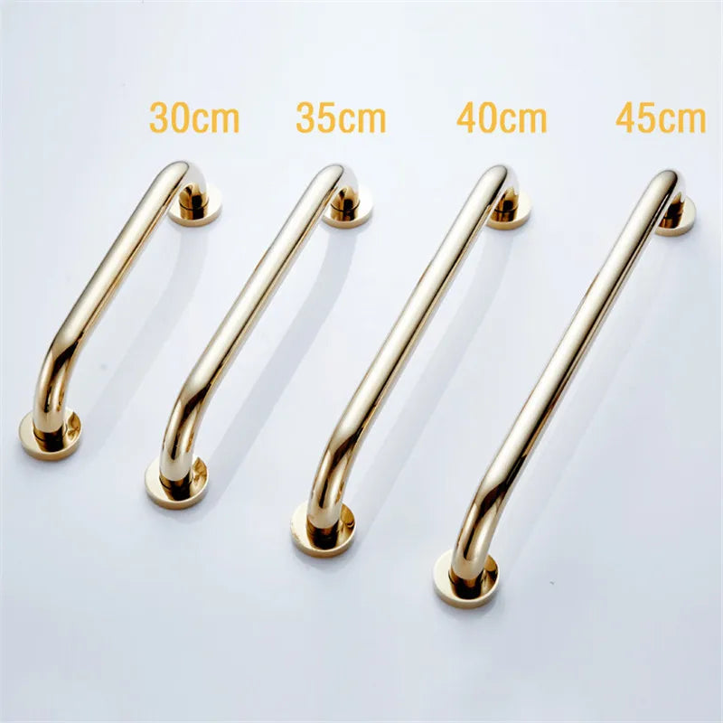 DecorBites™ Gold Brass Bathroom Safety Bar Handrail for Tub and Shower