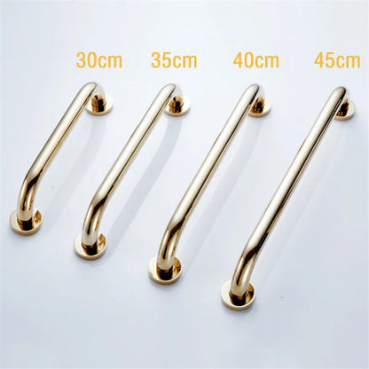 DecorBites™ Gold Brass Bathroom Safety Bar Handrail for Tub and Shower