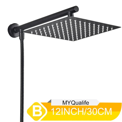 مجموعة رأس دش DecorBites™ مربعة الشكل مقاس 10 بوصات مع خرطوم من الفولاذ المقاوم للصدأ