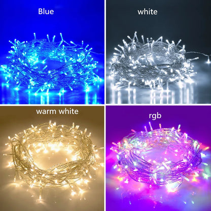Guirnalda de luces LED DecorBites™ de 220 V para exteriores, impermeable, ideal para fiestas navideñas, bodas y cumpleaños.