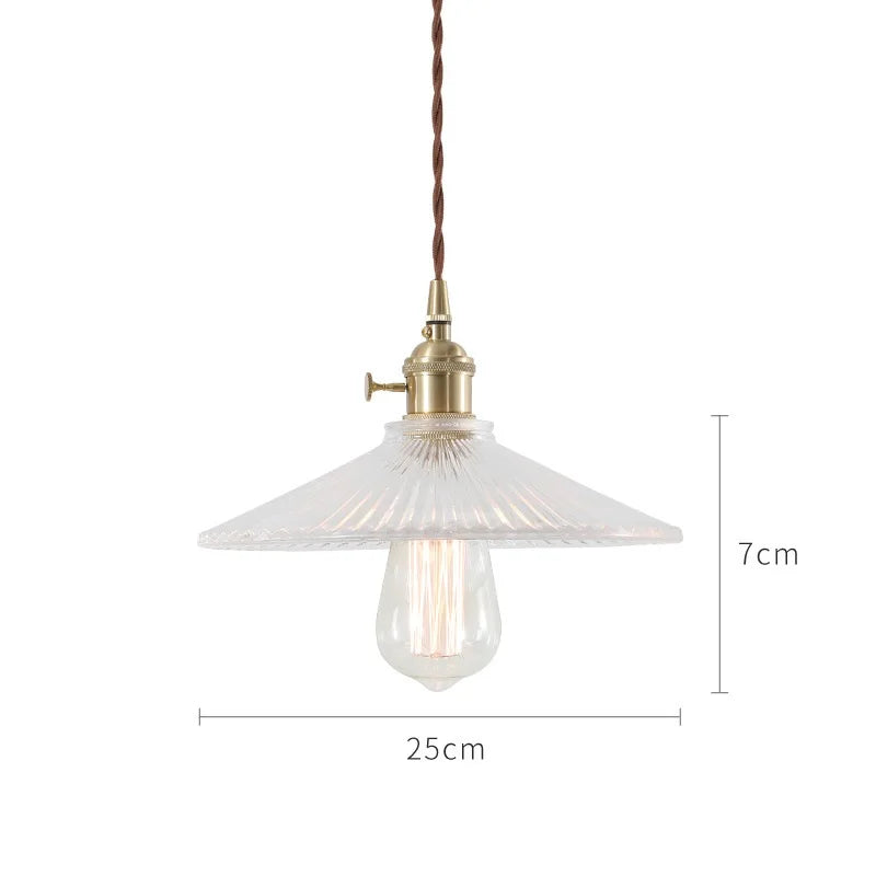 Lámparas Colgantes de Vidrio Decorbites™: Estilo Nórdico Japonés, Lámpara LED Industrial Vintage para Hogar, Bar, Café