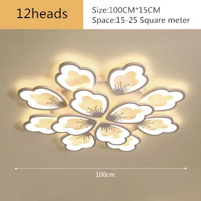Acrylic Lotus LED Chandelier