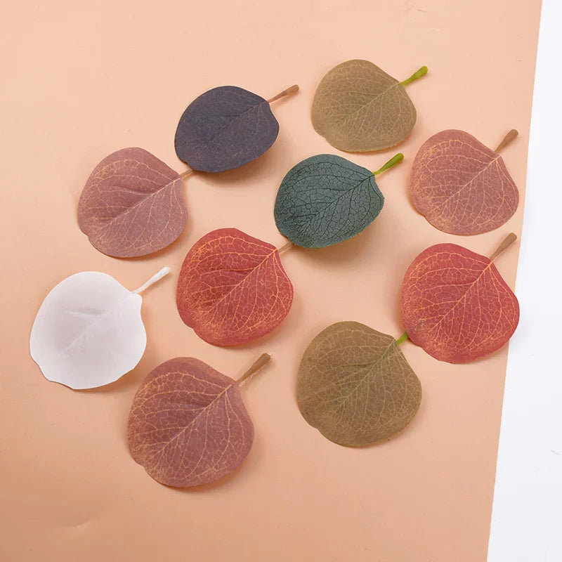 30 plantas artificiales de hojas de seda para decoración del hogar y manualidades de bricolaje de DecorBites™