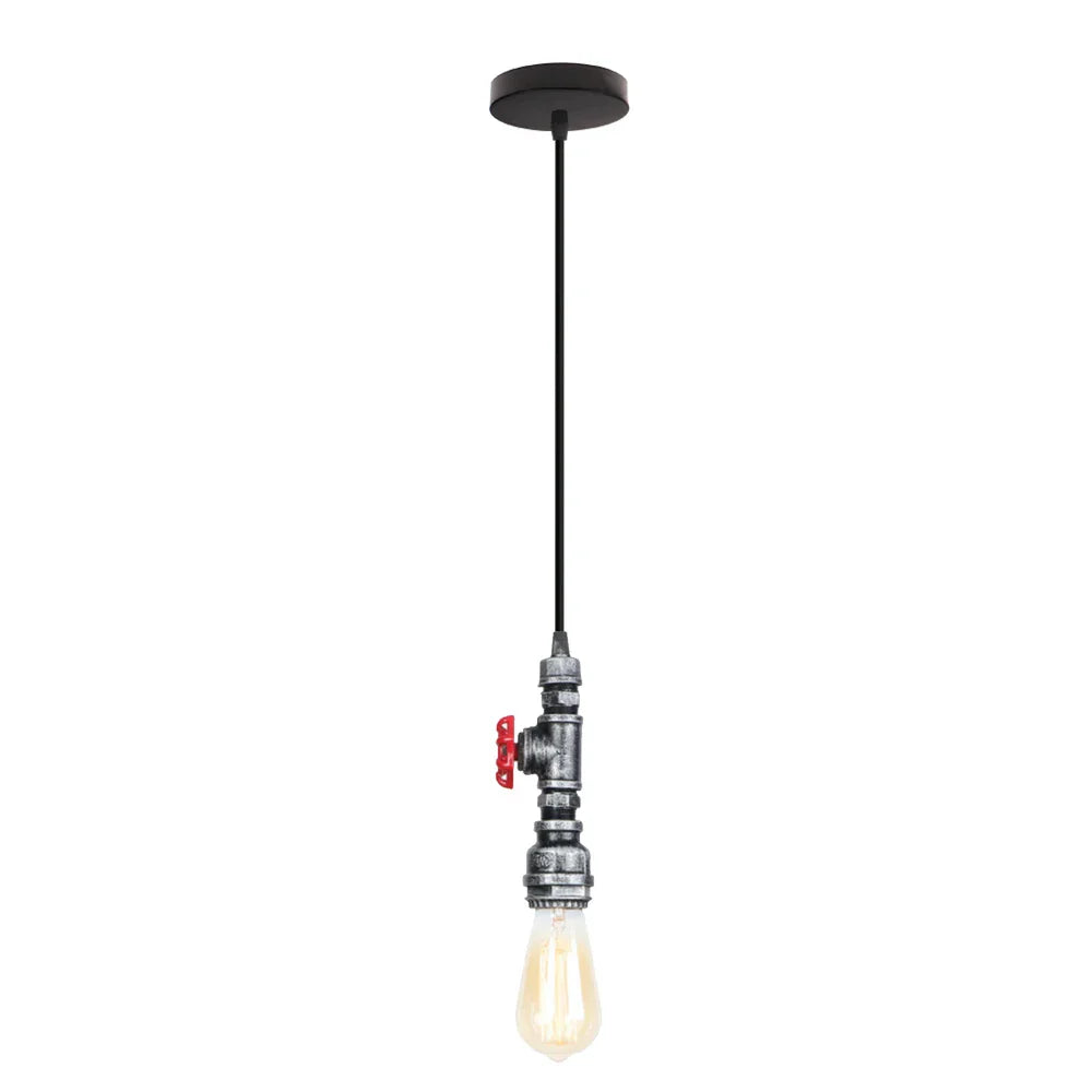 Lámpara colgante de loft retro industrial Decorbites™ con tubería de agua