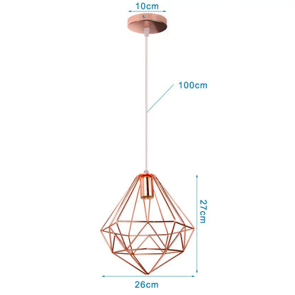 DecorBites™ Industrial Pendant Lights E27 LED Hanging Lamp Modern Loft Lighting for Home