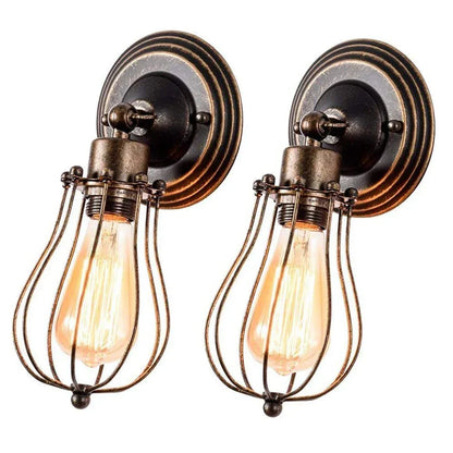 DecorBites™ Industrial Wall Lamp | American Indoor Sconce | Home Decor Light Fixture
