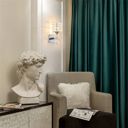 Aplique de pared de cristal DecorBites™: Lujo retro para la iluminación de la sala de estar, el balcón o el pasillo