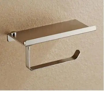 DecorBites™ Bathroom Paper Phone Holder Shelf Towel Rack Toilet Tissue Box Silver Gold