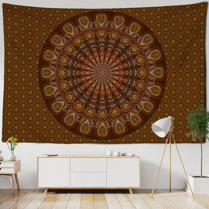 Decobites Psychedelic Mandala Tapestry Wall Hanging for Boho Home Decor