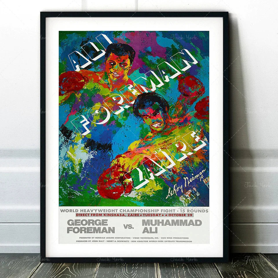 DecorBites™ Boxing Photo Print - Croke Park Fight Poster Wall Art - Dublin, 1972