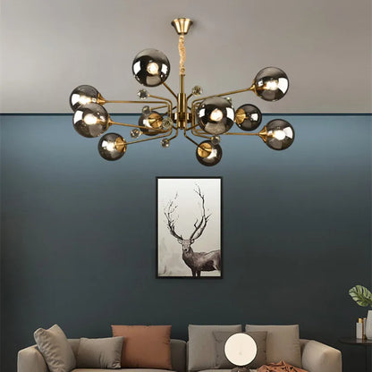 Decorbites™ Glas-Blase-Kronleuchter: Vintage-Industrial-Lampe für Wohnzimmer, Küche und Kücheninsel