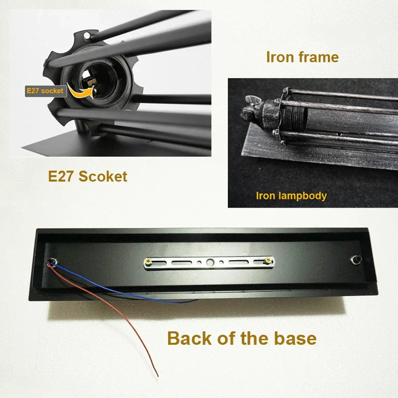 DecorBites™ Industrial Wall Lamp: Black/Silver/Copper 8W LED Bedroom Cafe Sconce