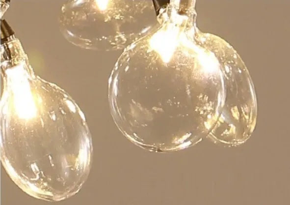 Lámpara de araña lineal Firefly de DecorBites™: Iluminación elegante con forma de rama de árbol para la decoración del hogar