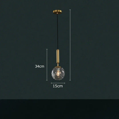 Lámpara colgante DecorBites™ Glass Planet: Lámpara colgante LED nórdica moderna para sala de estar, dormitorio...