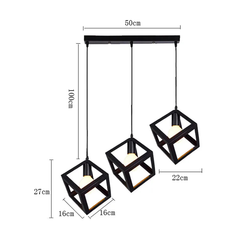 DecorBites™ Industrial Pendant Lamp: Minimalist Nordic Design for Dining Room, Bar, and Villa Decor