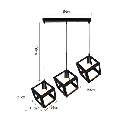 DecorBites™ Industrial Pendant Lamp: Minimalist Nordic Design for Dining Room, Bar, and Villa Decor