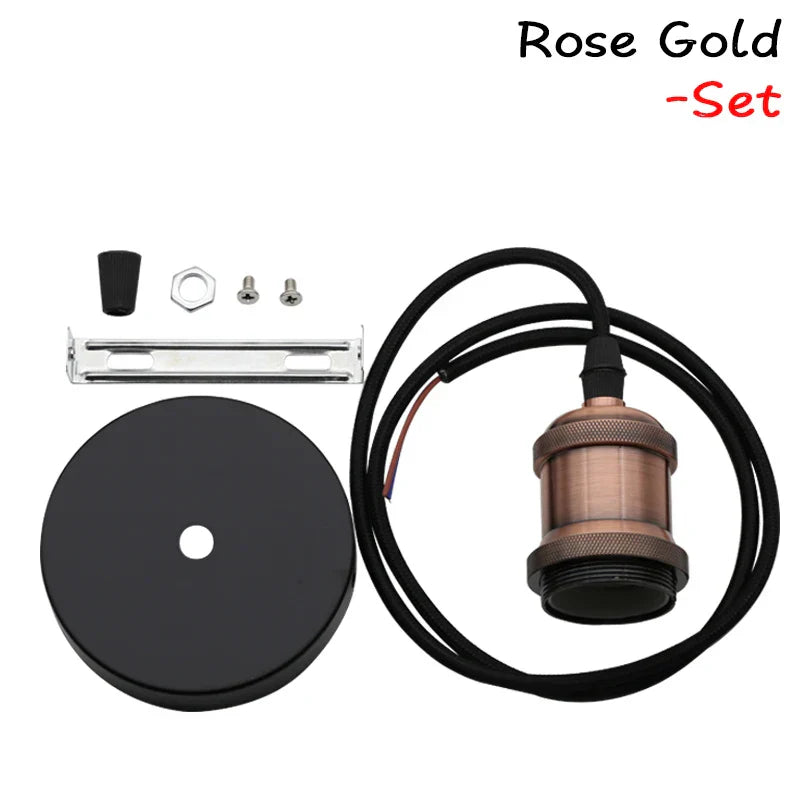 Lámpara colgante industrial Decorbites™ E27 titular de bombilla Edison 90-265V decoración de hogar estilo loft