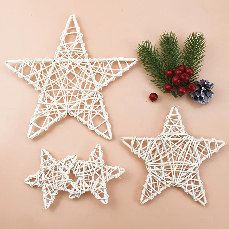 DecorBites™ Christmas Star Wreath Home Decoration - Wedding Background DIY Artificial Plants Wholesale