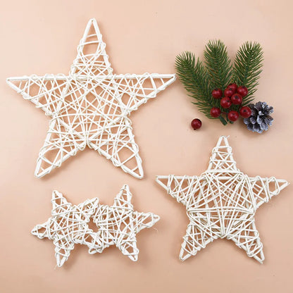 DecorBites™ Christmas Star Wreath Home Decoration - Wedding Background DIY Artificial Plants Wholesale