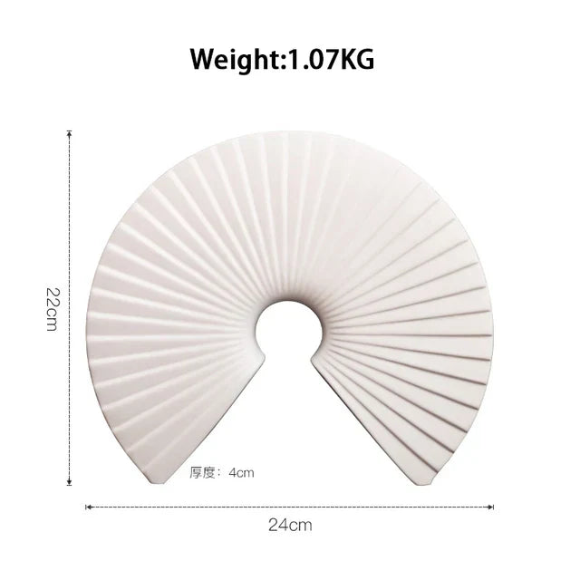 Estatua abstracta de resina dorada, hecha a mano, para decoración de sala de estar o escritorio de oficina - DecorBites™