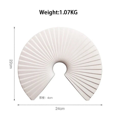 Estatua abstracta de resina dorada, hecha a mano, para decoración de sala de estar o escritorio de oficina - DecorBites™