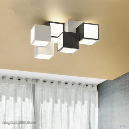 DecorBites™ Acrylic LED Ceiling Light with Remote Control - Modern Square Design