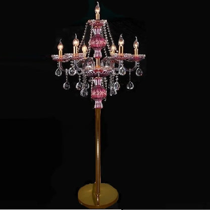 DecorBites™ Elegant Crystal Floor Lamp for Living Room Decor