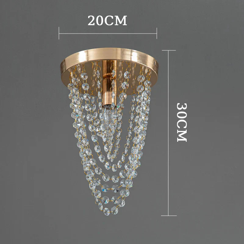 DecorBites™ Crystal Sun Flower Ceiling Chandelier - Golden/Silver for Foyer, Bedroom, Aisle Decor