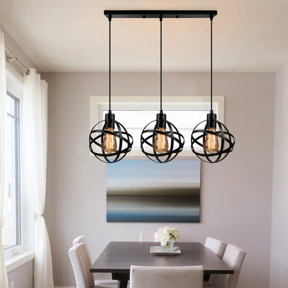 DecorBites™ Industrial Pendant Lights - Modern Kitchen Island Lamp, Cafe Hanging Light