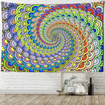 Decobites Mandala Tapestry Wall Hanging Psychedelic Beach Throw Hippie Bohemian Sleeping Pad