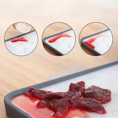 DecorBites™ Dual-Use Cutting Board: Food Grade PP Chopping Block for Kitchen, Non-Slip & Easy Clean.