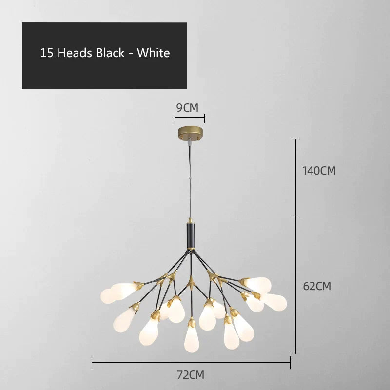 DecorBites™ Elegant Firefly Chandelier - Luxury Nordic Bedroom & Restaurant Lighting