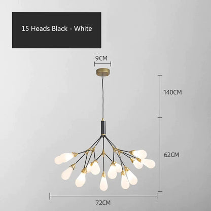 DecorBites™ Elegant Firefly Chandelier - Luxury Nordic Bedroom & Restaurant Lighting