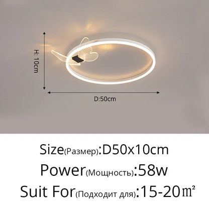 DecorBites™ LED Chandelier: Modern Indoor Lighting for Bedroom, Study, Living Room - Luster Lamps