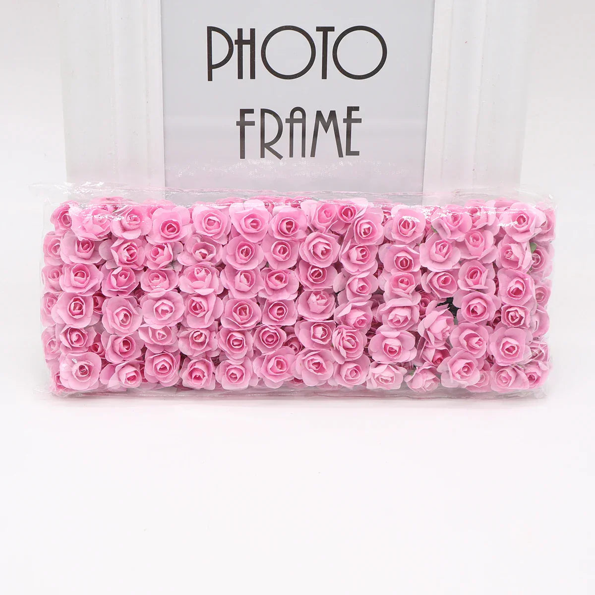 DecorBites™ 144 piezas de flores de papel artificiales de 2 cm para decoración de bodas y manualidades