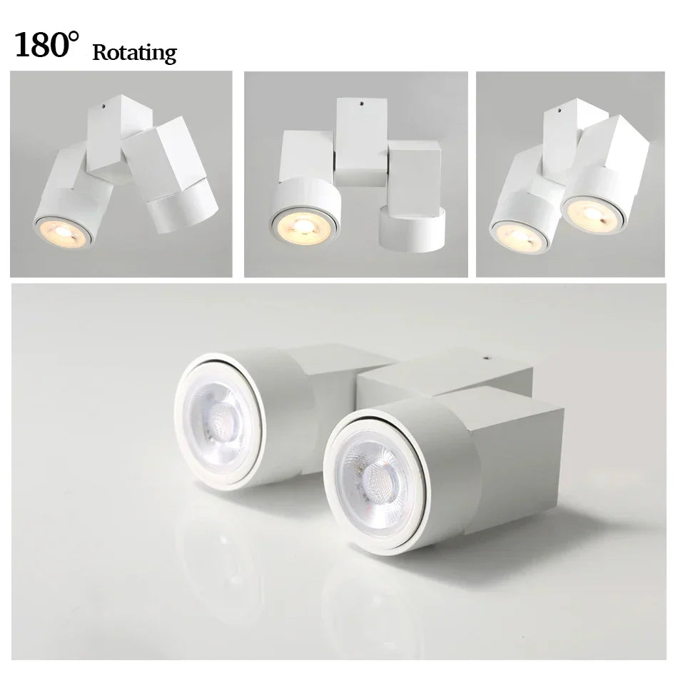 Foco empotrable LED GU10 ajustable DecorBites™ 180 para montaje en superficie
