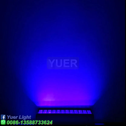 Barra de luz LED UV DecorBites™ 24X3W para escenario, ideal para fiestas y discotecas, con control DMX512.