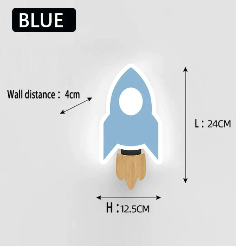 Lámpara de pared LED de caricatura para niños Decorbites™: Iluminación moderna, linda y creativa para el dormitorio