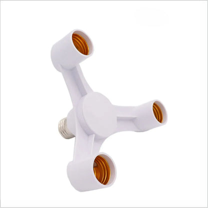 DecorBites™ 3-in-1 White E27 Lamp Holder Converter Pack - Set of 2