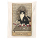 Decobites Cat Divination Tarot Card Tapestry Moon Phase Wall Hanging Décor