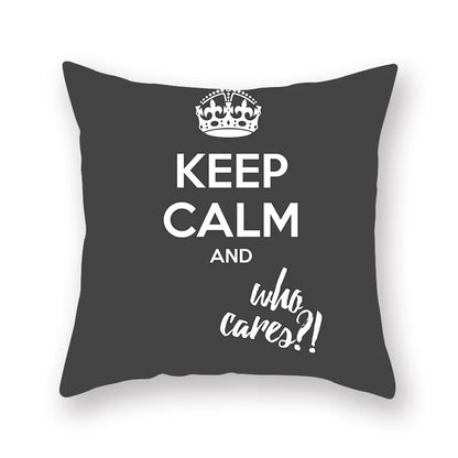 Funda de cojín geométrica negra DecorBites™ | Fundas decorativas para sofá | Cojín decorativo para sala de estar