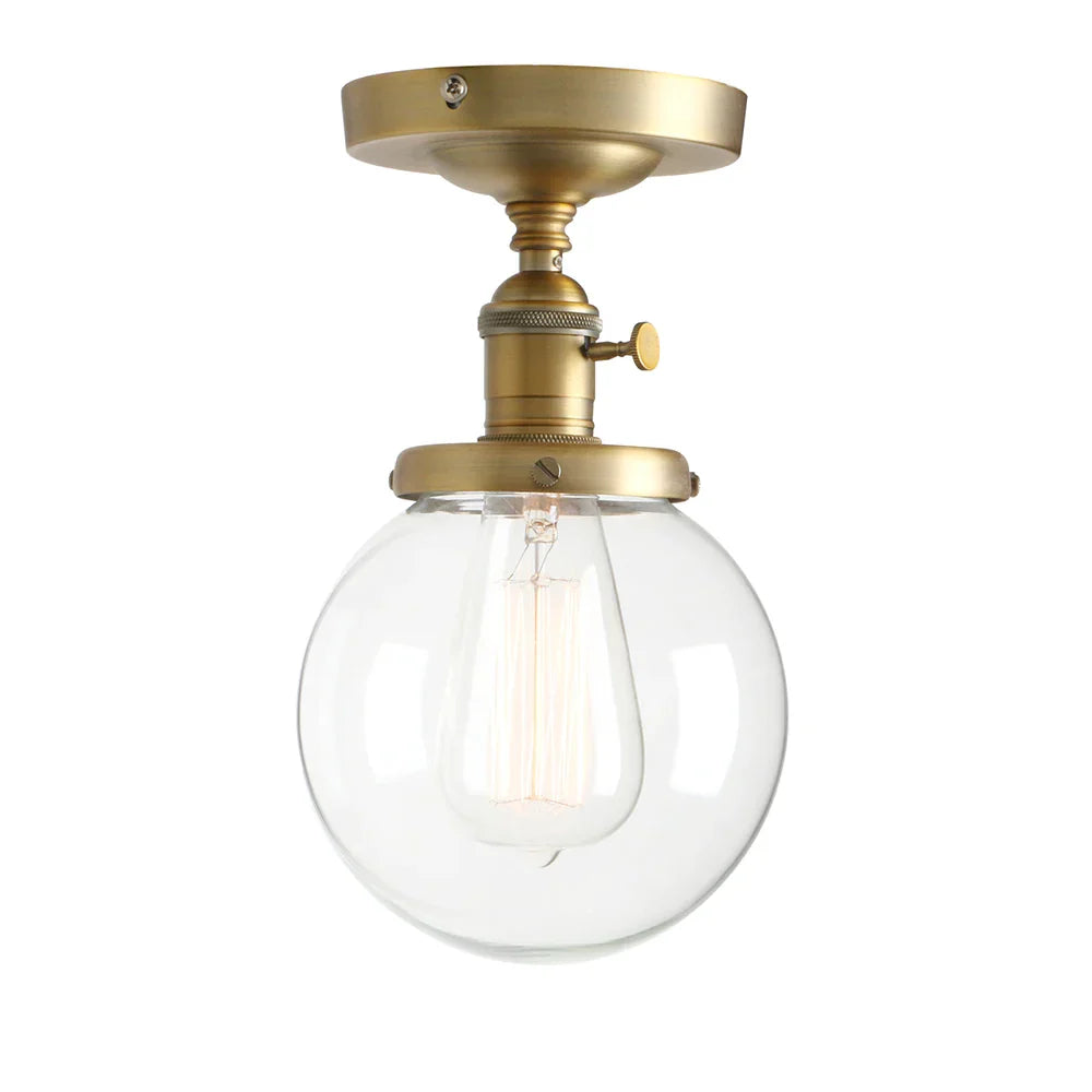 Lámpara de pared de vidrio Globe Decorbites™: Aplique moderno de luz vintage para la decoración del hogar