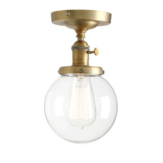 DecorBites™ Globe Glass Wall Lamp: Modern Sconce Vintage Light for Home Decor