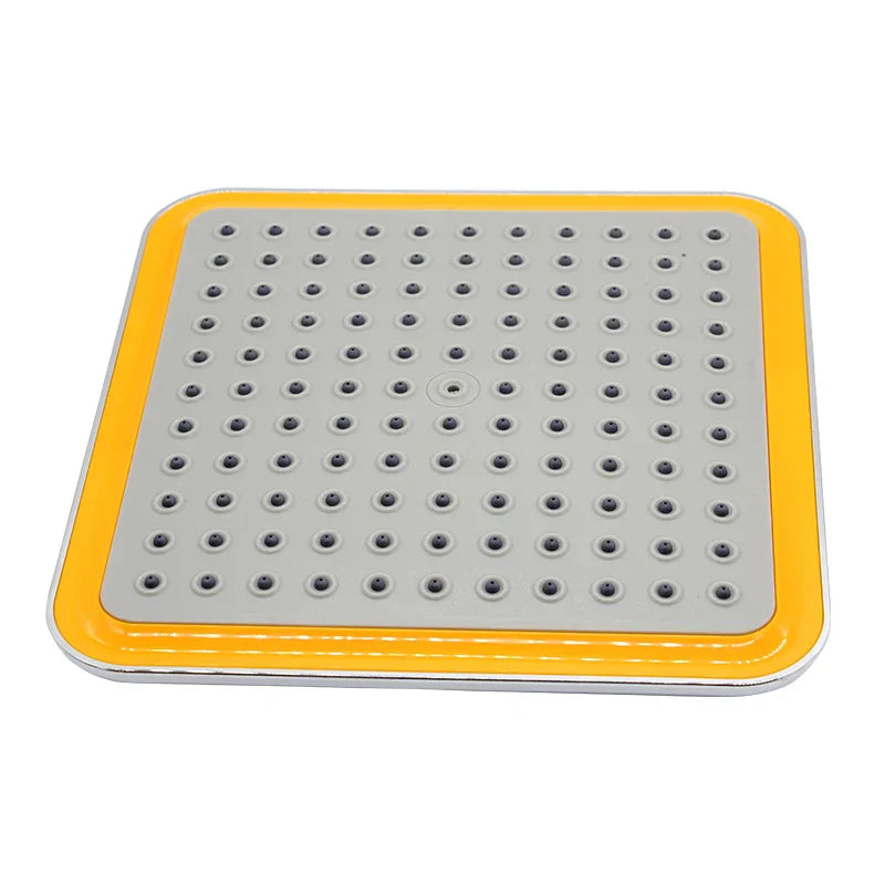 رأس دش مطري من الكروم مربع مقاس 20 سم مع ذراع DecorBites™