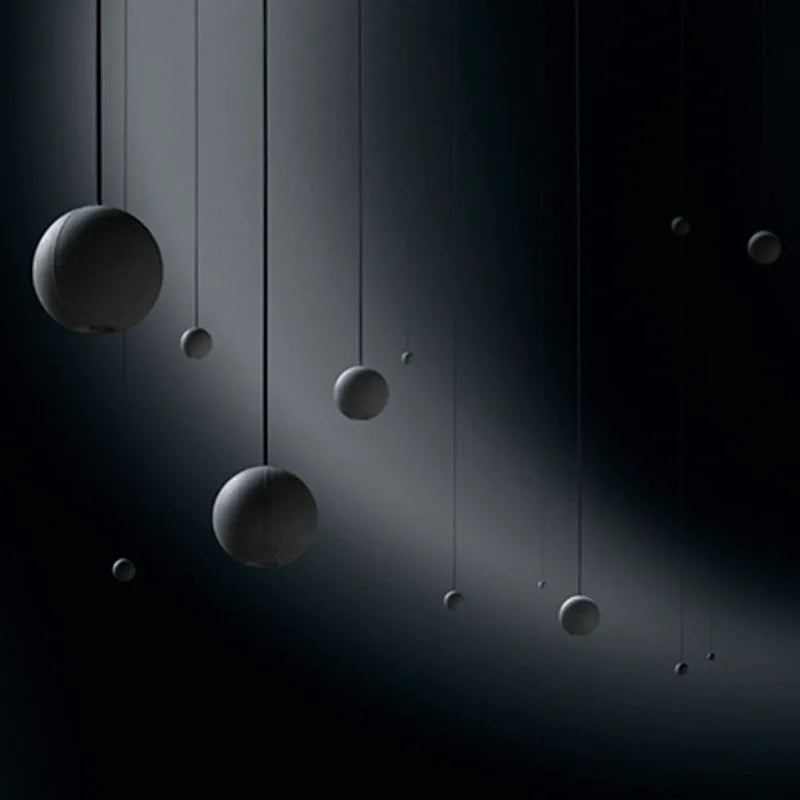 DecorBites™ Industrial Moon Cement Pendant Light for Kitchen, Bar, and Bedside