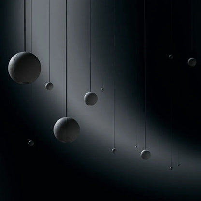 DecorBites™ Industrial Moon Cement Pendant Light for Kitchen, Bar, and Bedside