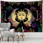 Decobites Sun Moon Universe Tapestry: Colorful Hippie Wall Hanging for Home Decor