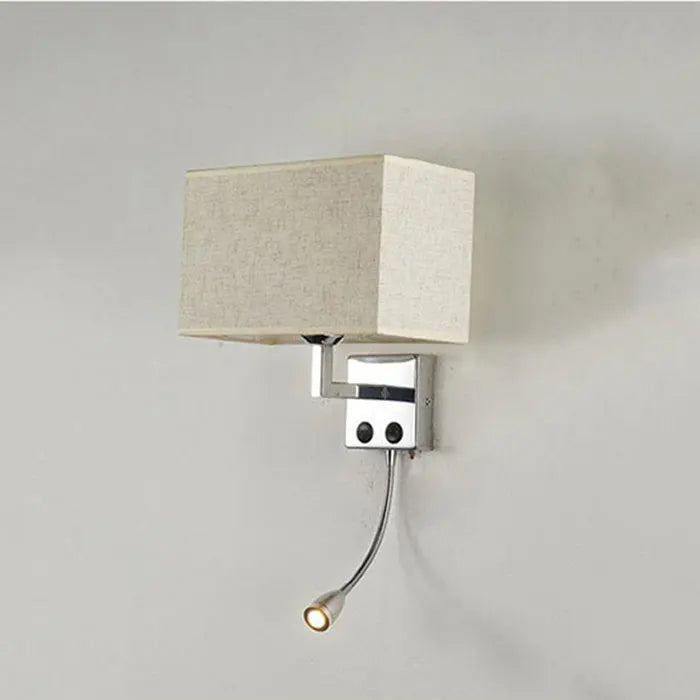 DecorBites™ LED Minimalist Wall Lamps with Rectangle Texture Shade for Living Room & Bedroom