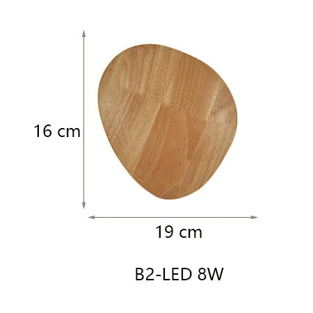 DecorBites™ Eclipse Wooden Wall Lamp: Modern Nordic Round LED Design for Bedroom and Aisle
