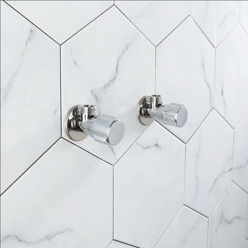 DecorBites™ Brass Triangle Valve Gold Corner Bathroom Tap Water Control 1/2*1/2 Angle valves